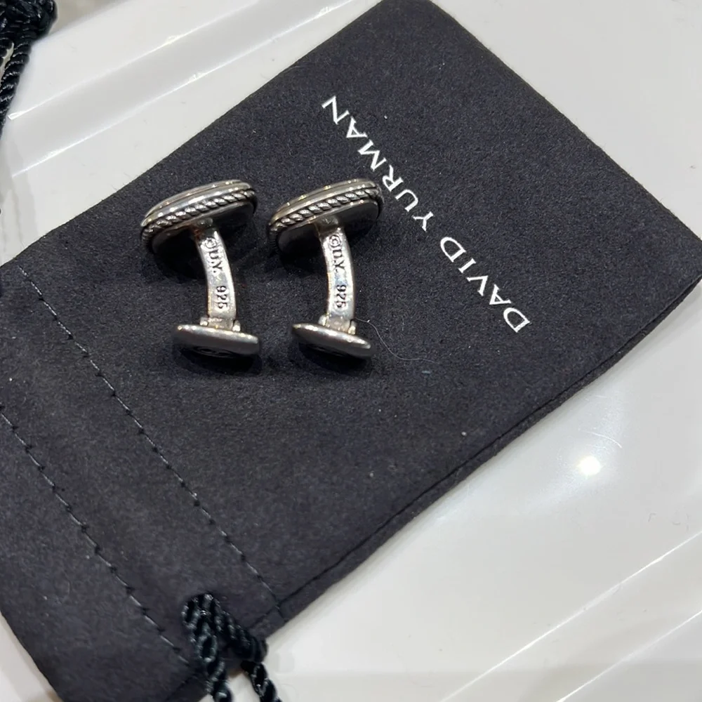 RARE David Yurman Exotic Stone Cufflinks